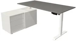 kerkmann Poste de travail complet Move 1, graphite