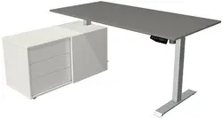 kerkmann Poste de travail complet Move 1, graphite