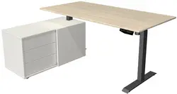 kerkmann Poste de travail complet Move 1, érable