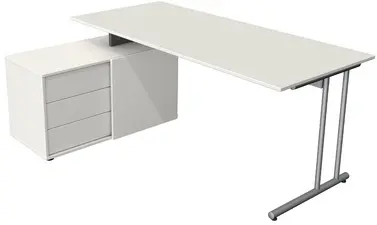kerkmann Poste de travail complet Start Up, blanc
