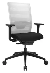 Topstar Chaise de bureau pivotante "Airwork", noir/blanc