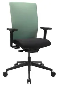 Topstar Chaise de bureau pivotante "Airwork G", noir/menthe