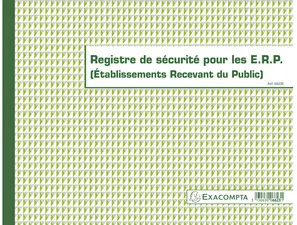 EXACOMPTA Piqûre "Registre de sécurité pour les E.R.P.