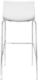 PAPERFLOW Chaise de bar HARPER, set de 2, blanc