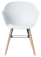 PAPERFLOW Chaise visiteur "WISEMAN", ensemble de 2, blanc
