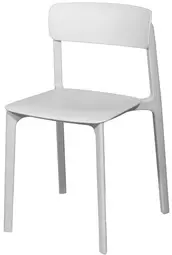 PAPERFLOW Chaise visiteur d'extérieur OTHO, set de 2, blanc