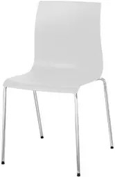 PAPERFLOW Chaise visiteur ARKO, set de 2, blanc