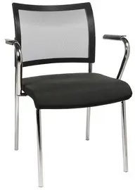 Topstar Chaise de bureau "filet Visit 10", noir
