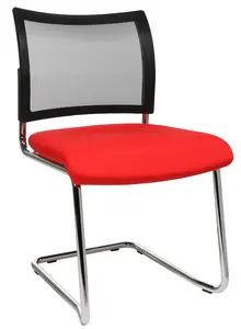 Topstar Chaise de bureau "filet Visit 20", rouge