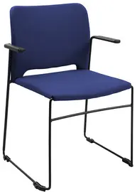 Topstar Chaise visiteur "Visit Lite", rembourré, bleu