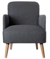 PAPERFLOW Fauteuil visiteur Brooks, anthracite