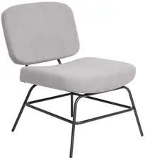 PAPERFLOW Fauteuil visiteur CURVE, gris