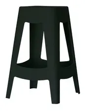 PAPERFLOW Tabouret BELLINI, set de 5, hauteur: 685 mm, noir