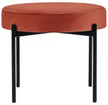 PAPERFLOW Banc GAIA, rond, habillage tissu, brun
