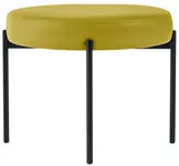 PAPERFLOW Banc GAIA, rond, habillage similicuir, vert