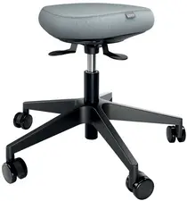 LEITZ Tabouret Ergo Active, roulettes + assise équilibrée