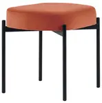 PAPERFLOW Banc oval GAIA, taille S, habillage velours
