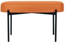 PAPERFLOW Banc oval GAIA, taille M, habillage similicuir