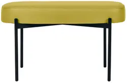 PAPERFLOW Banc oval GAIA, taille M, habillage similicuir