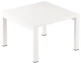PAPERFLOW Table basse easyDesk, carré, blanc / blanc
