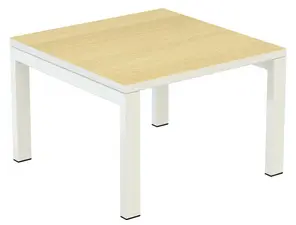 PAPERFLOW Table basse easyDesk, carré, hêtre / blanc