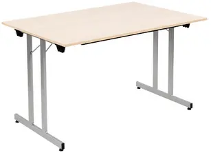 SODEMATUB Table pliante TPMU168EA, 1.600 x 800 mm,érable/alu