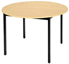 SODEMATUB Table universelle 110ROHN, 1.100 mm, hêtre/noir