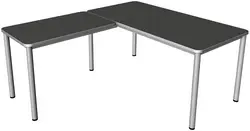 kerkmann Bureau PRIME avec extension, (L)1.800 mm