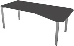kerkmann Bureau pour ordinateur Form 5, support 4 pieds