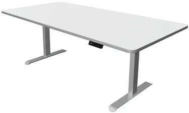 kerkmann Table de bureau assis-debout Move 3 Premium, blanc