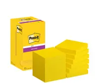 Post-it Bloc-note super sticky notes, 76x76 mm, ultra jaune