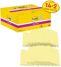 Post-it Bloc-note super sticky notes, 127 x 76 mm, 14+2