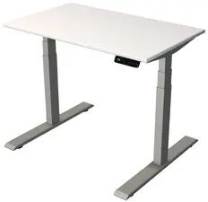 kerkmann Bureau assis-debout Smart Office, blanc/argent