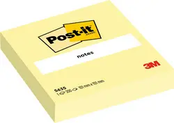 Post-it Bloc-note adhésif XL, 101 x 101 mm, jaune