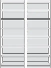 kerkmann Rayonnage de base Progress 500, (H)2.600 mm