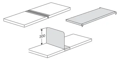 kerkmann Séparateur de tablette "M2", (P)600 mm