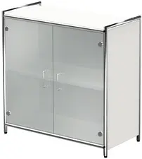 kerkmann Bahut ARTLINE, 2 hauteurs de classeur, blanc