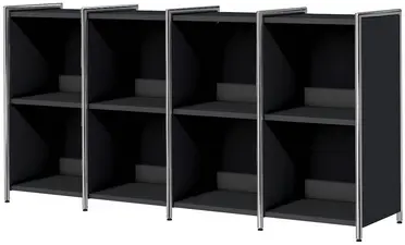 kerkmann Bahut ARTLINE, 2 hauteurs de classeur, anthracite
