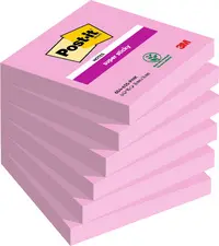 Post-it Haftnotizen super sticky notes, 76 x 76 mm, rosa