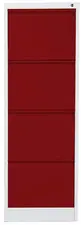 phoenix Armoire à dossiers FC1004GGK, 4 tiroirs, gris clair