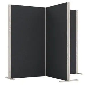 magnetoplan Cloison acoustique Wood Series, cube, gris