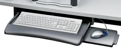 Fellowes Tiroir pour clavier avec tablette souris, graphite