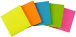 Kores Note adhésive NEON, 75 x 75 mm, uni, rose fluo