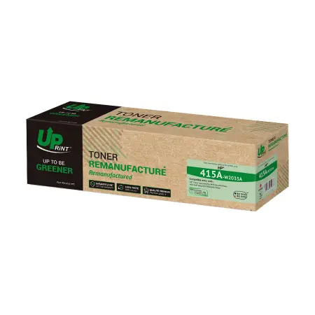 UPRINT TONER REMANUFACTURE HP 415A PUCE OEM SANS NIVEAU-REMPLACE W2033A MAGENTA