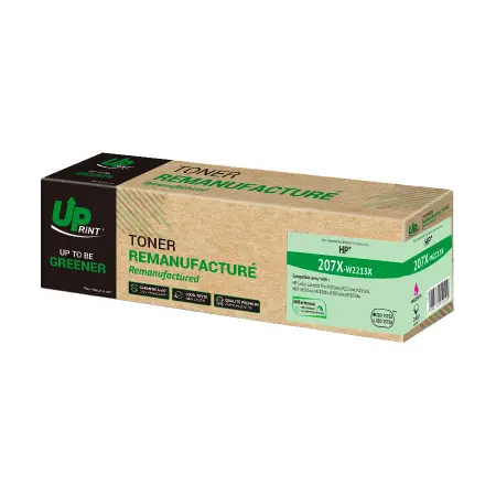 UPRINT TONER REMANUFACTURE HP 207X PUCE OEM SANS NIVEAU-REMPLACE W2213X MAGENTA