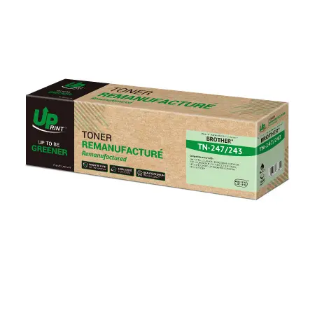 UPRINT TONER REMANUFACTURE BROTHER 247-REMPLACE TN247/243 BLACK