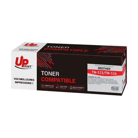 UPRINT TONER COMPATIBLE BROTHER 326/325 SANS NIVEAU-REMPLACE TN326/325 BLACK