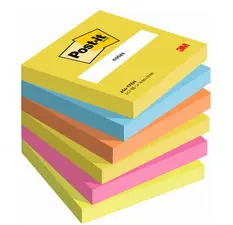 Post-it Bloc-note adhésif, 76 x 76 mm, Energetic Collection