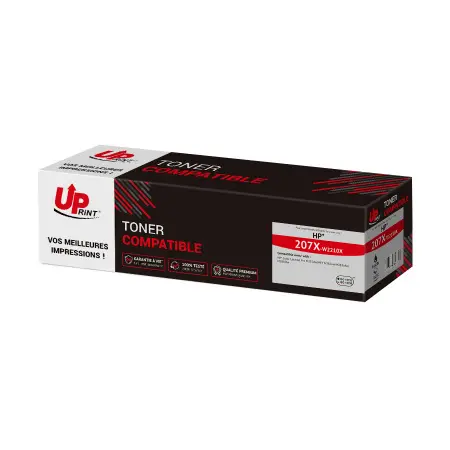 UPRINT TONER COMPATIBLE HP 207X PUCE NEUVE AVEC NIVEAU-REMPLACE W2210X BLACK