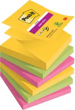 Post-it Bloc-note adhésif super sticky z-notes, 76 x 76 mm